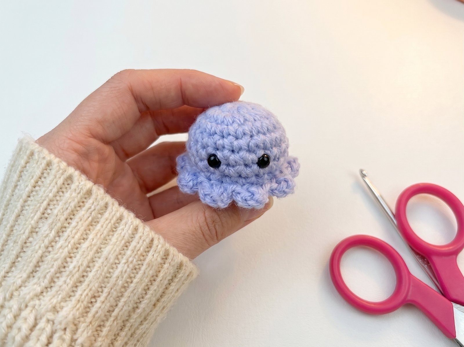 Mini No-Sew Crochet Octopus - Free Pattern