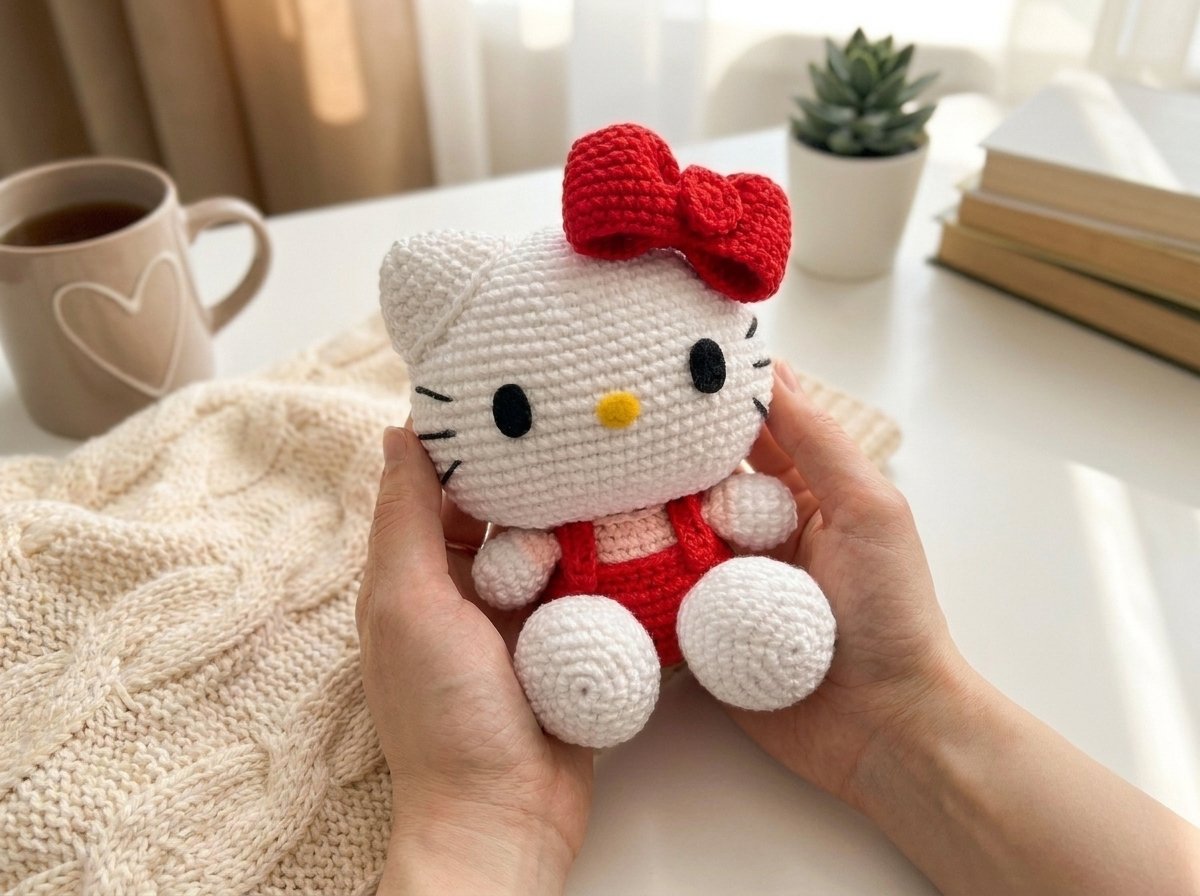 Hello Kitty Amigurumi Crochet Pattern – Cute & Easy Free Crochet Pattern