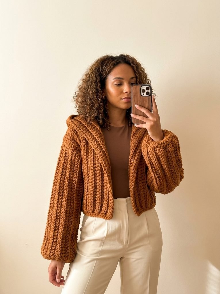 Oversized Chunky Crochet Hoodie Pattern