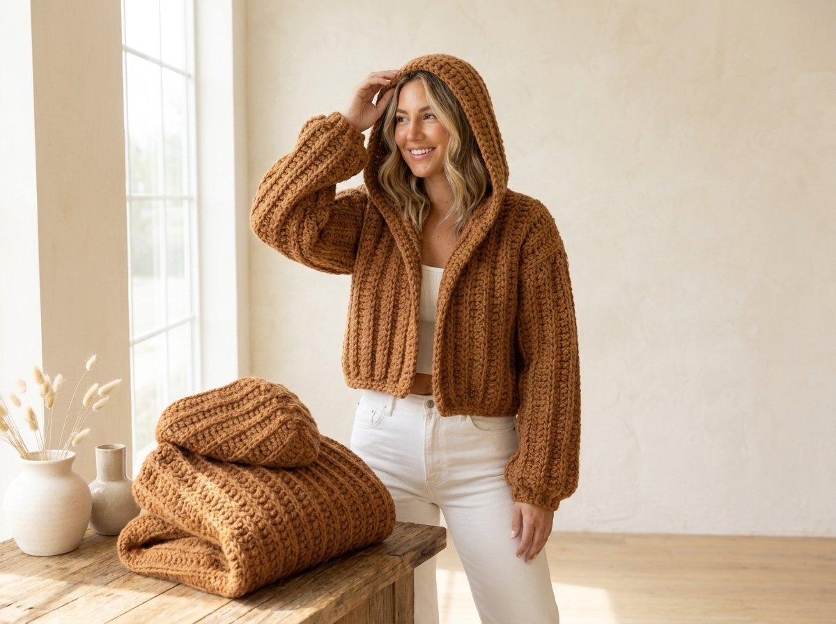 Oversized Chunky Crochet Hoodie Pattern