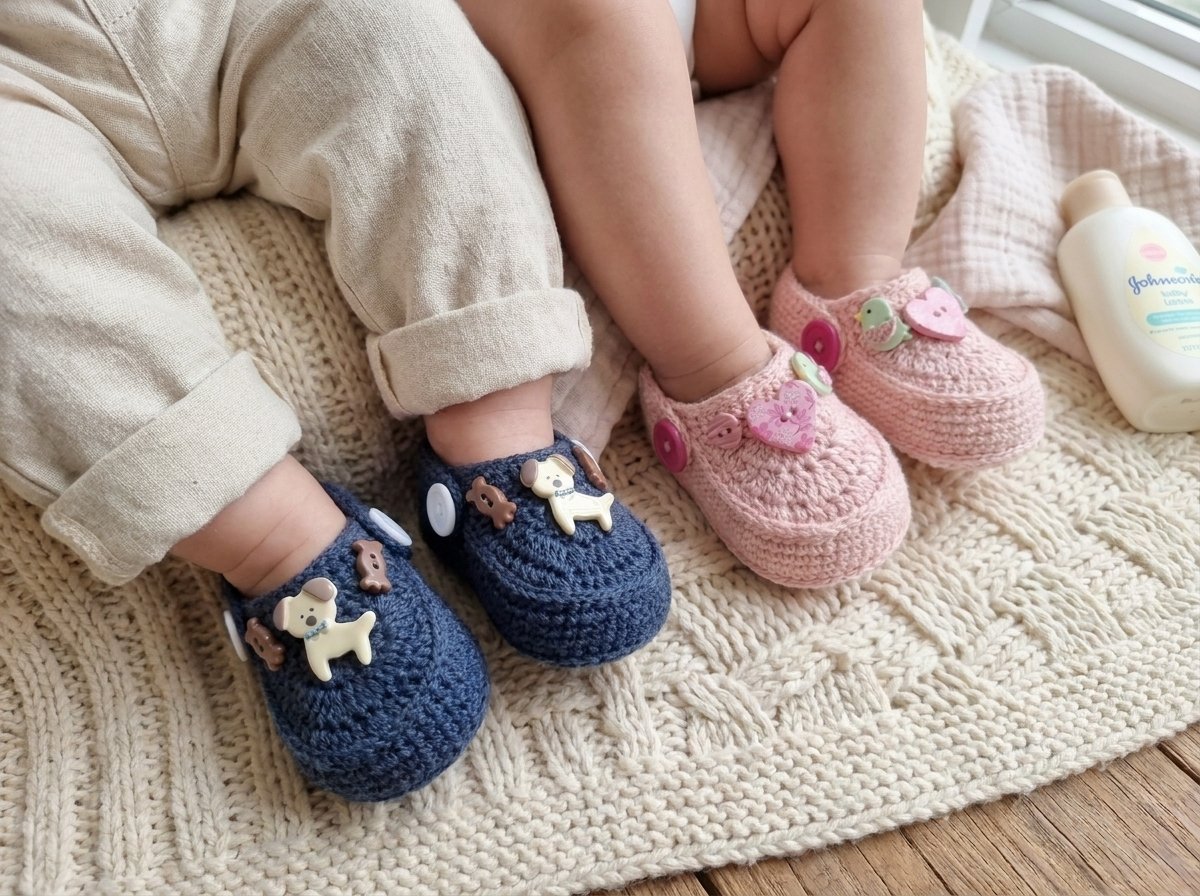 Quick & Easy Crochet Baby Crocs Pattern